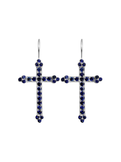 Victorian Cross Earrings