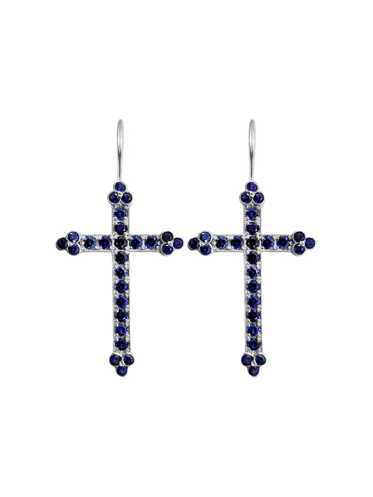 Victorian Cross Earrings
