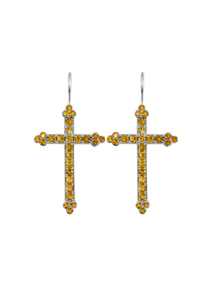 Victorian Cross Earrings