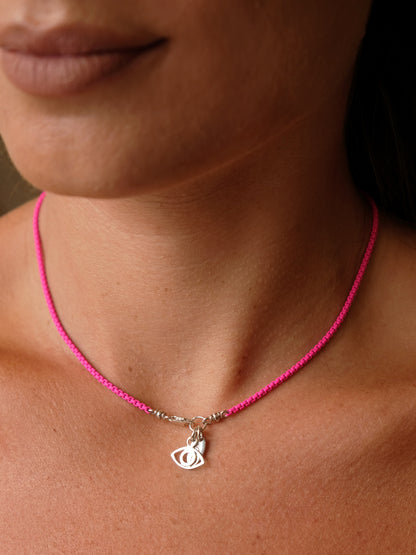 Fiorina Jewellery Wham Necklace Pink Model
