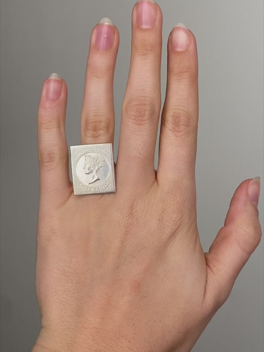 Fiorina Jewellery Postage Stamp Ring