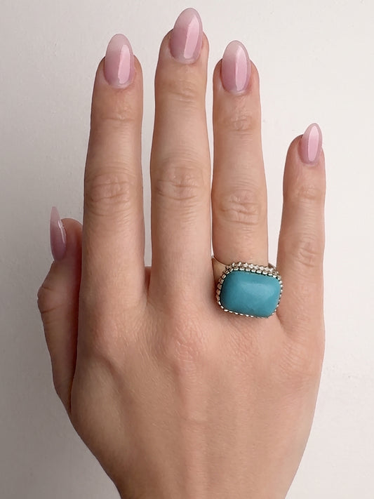 Amalfi Turquoise Ring, Size M