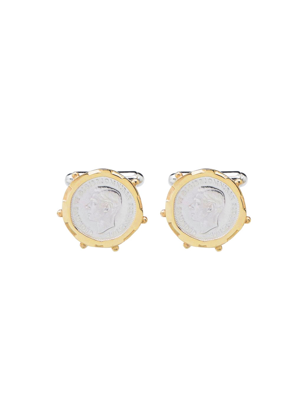 Fiorina Jewellery 3p Gold Encased Cufflinks