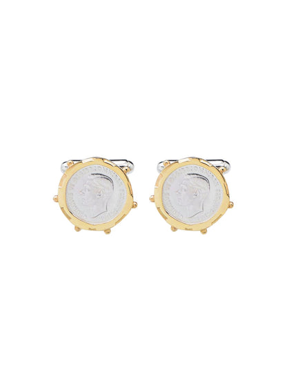 Fiorina Jewellery 3p Gold Encased Cufflinks