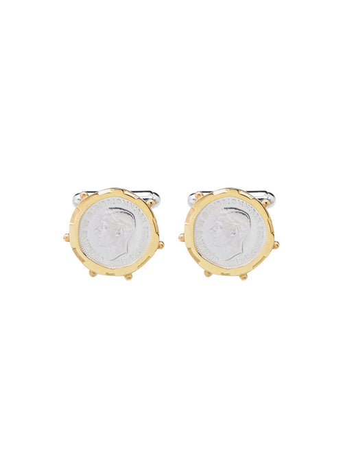 Fiorina Jewellery 3p Gold Encased Cufflinks