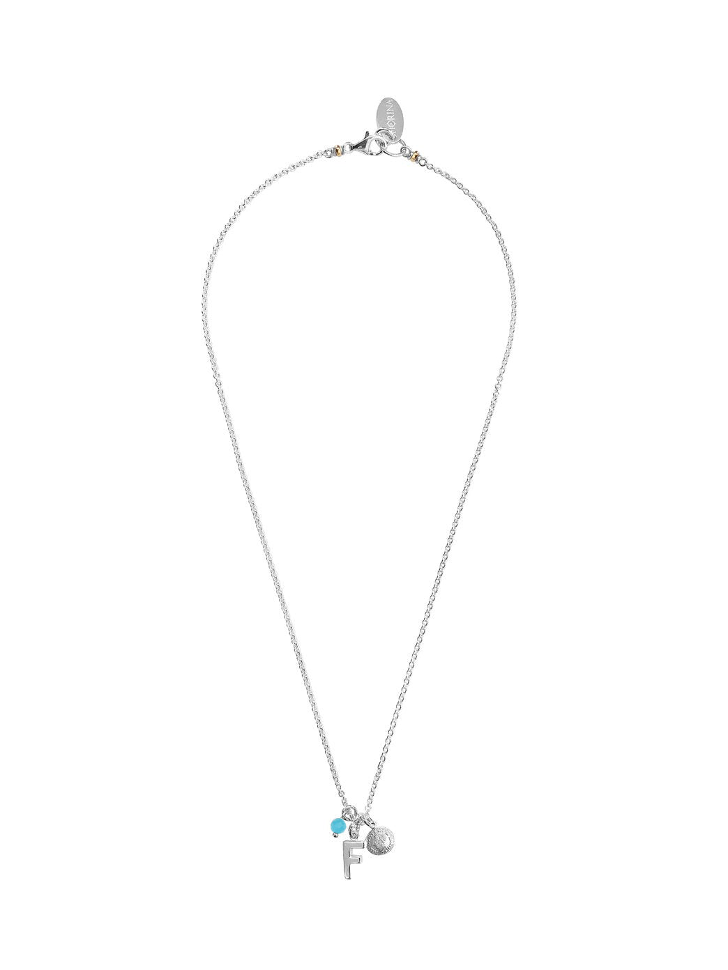 Fiorina Jewellery Letter F Turquoise