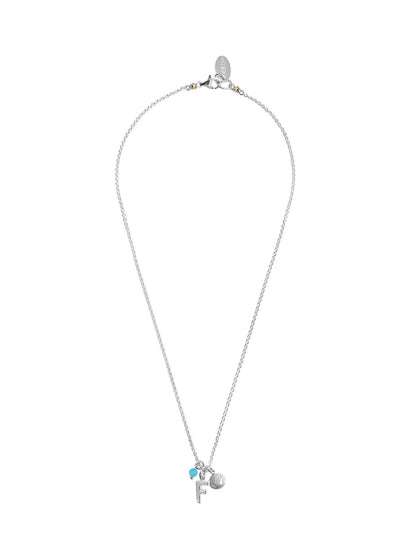 Fiorina Jewellery Letter F Turquoise
