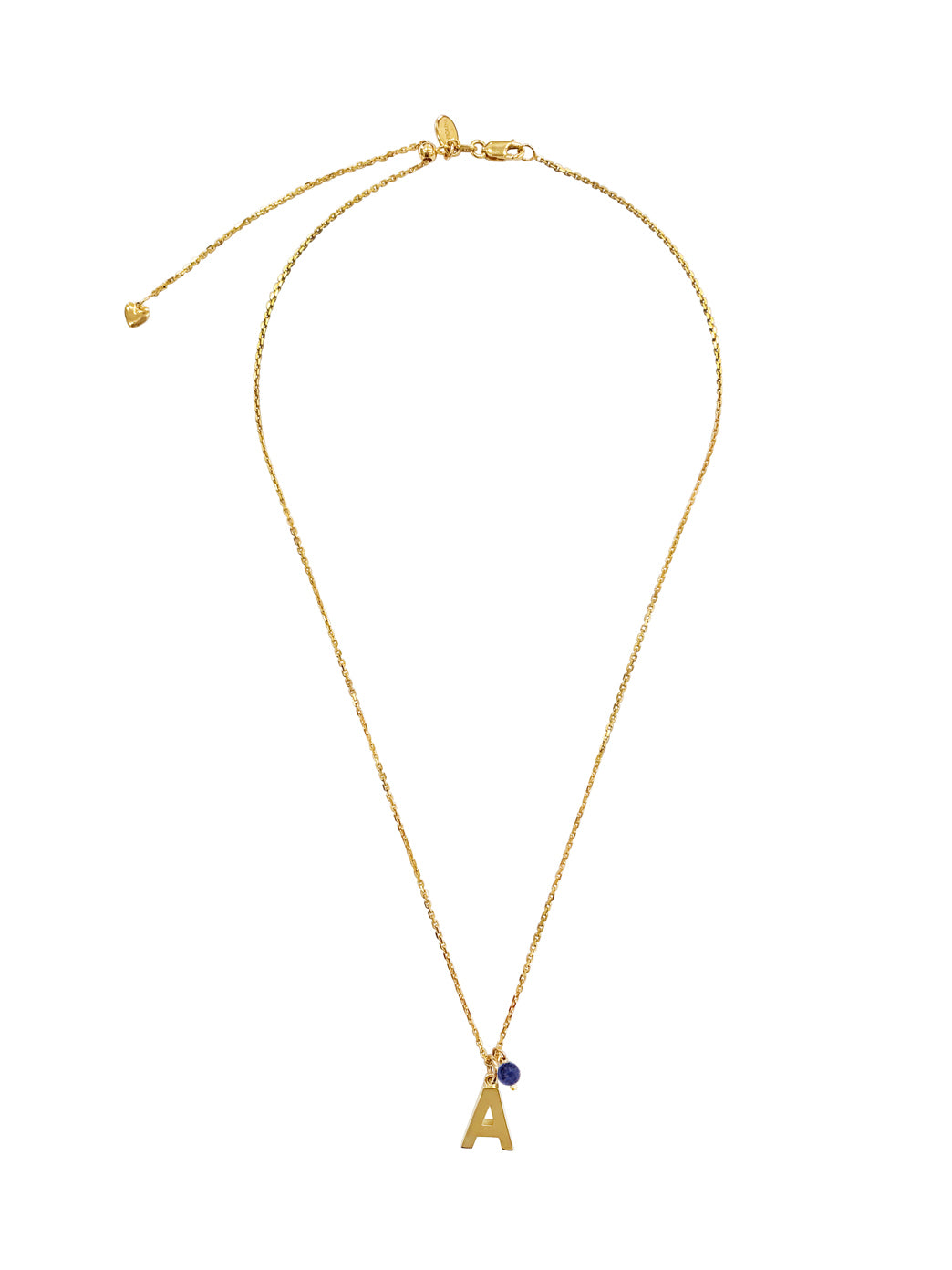 Fiorina Jewellery Gold Alphabet Street Necklace Sodalite