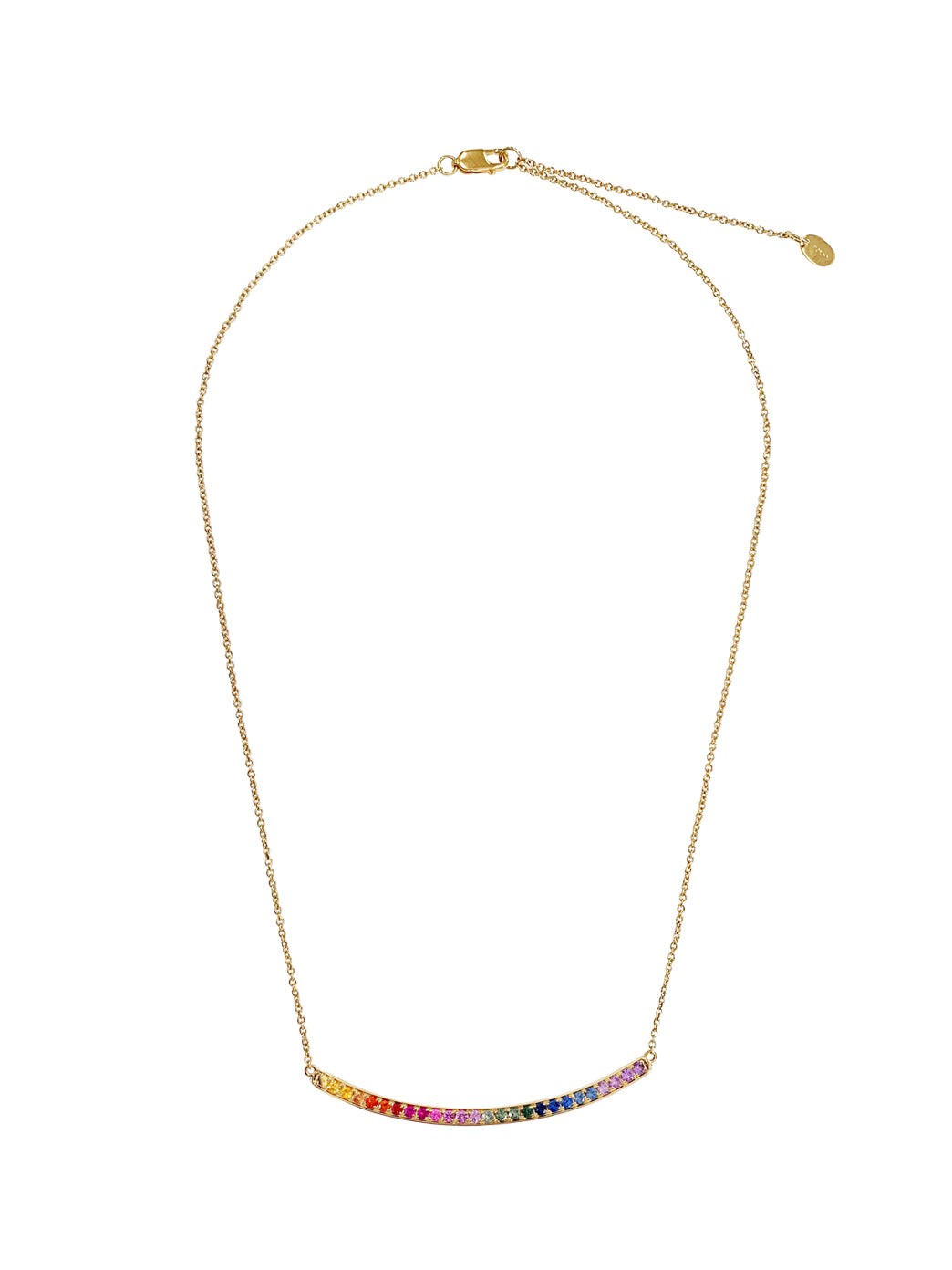 Fiorina Jewellery Arc Necklace Yellow Gold Chakra