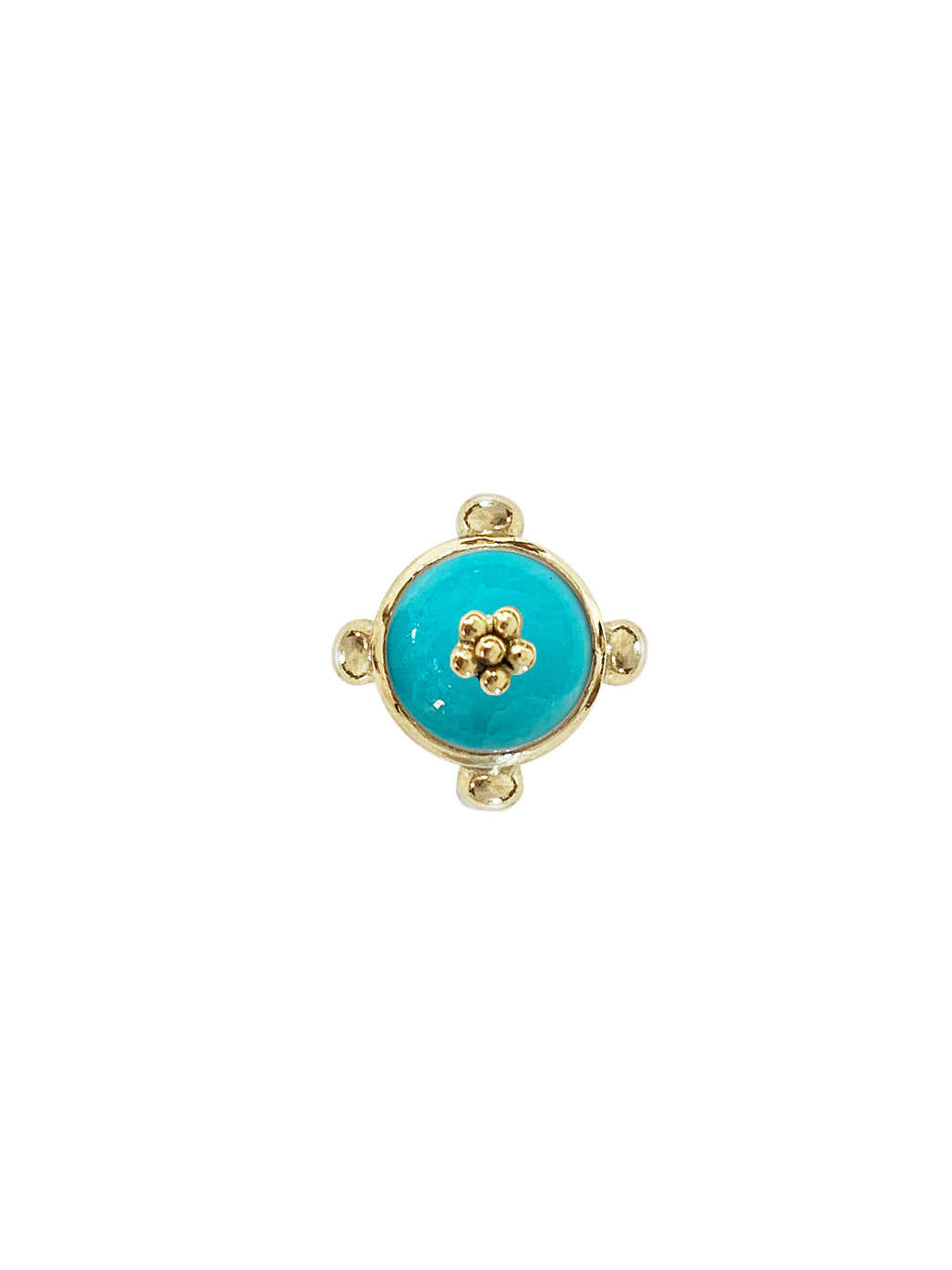 Fiorina Jewellery Gold Athena Pinkie Ring Ammonite