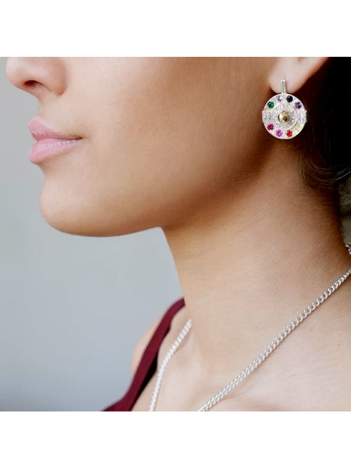 Fiorina Jewellery Aztec Earrings Chakra Model