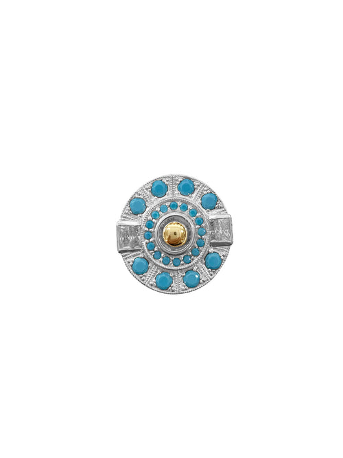 Fiorina Jewellery Aztec Rings Turquoise