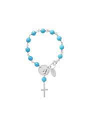 Fiorina Jewellery Baby Rosary Bracelet Turquoise