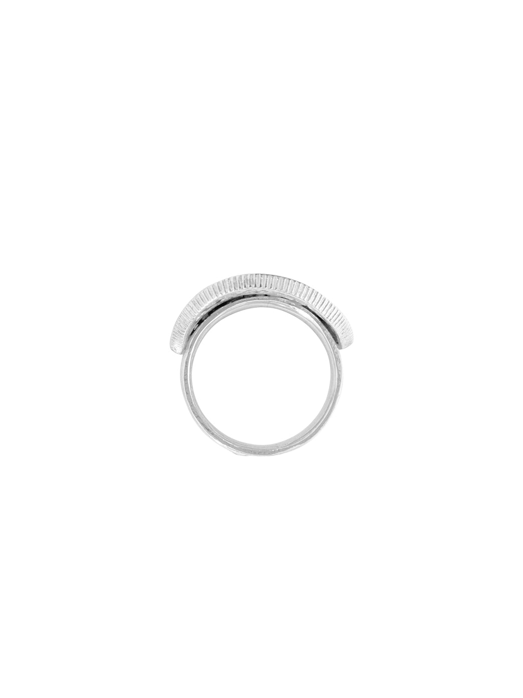 Fiorina Jewellery Bent Coin Ring Side View
