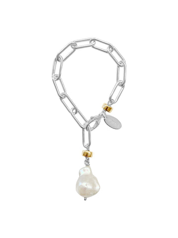 Baroque Pearl Trapeze Necklace