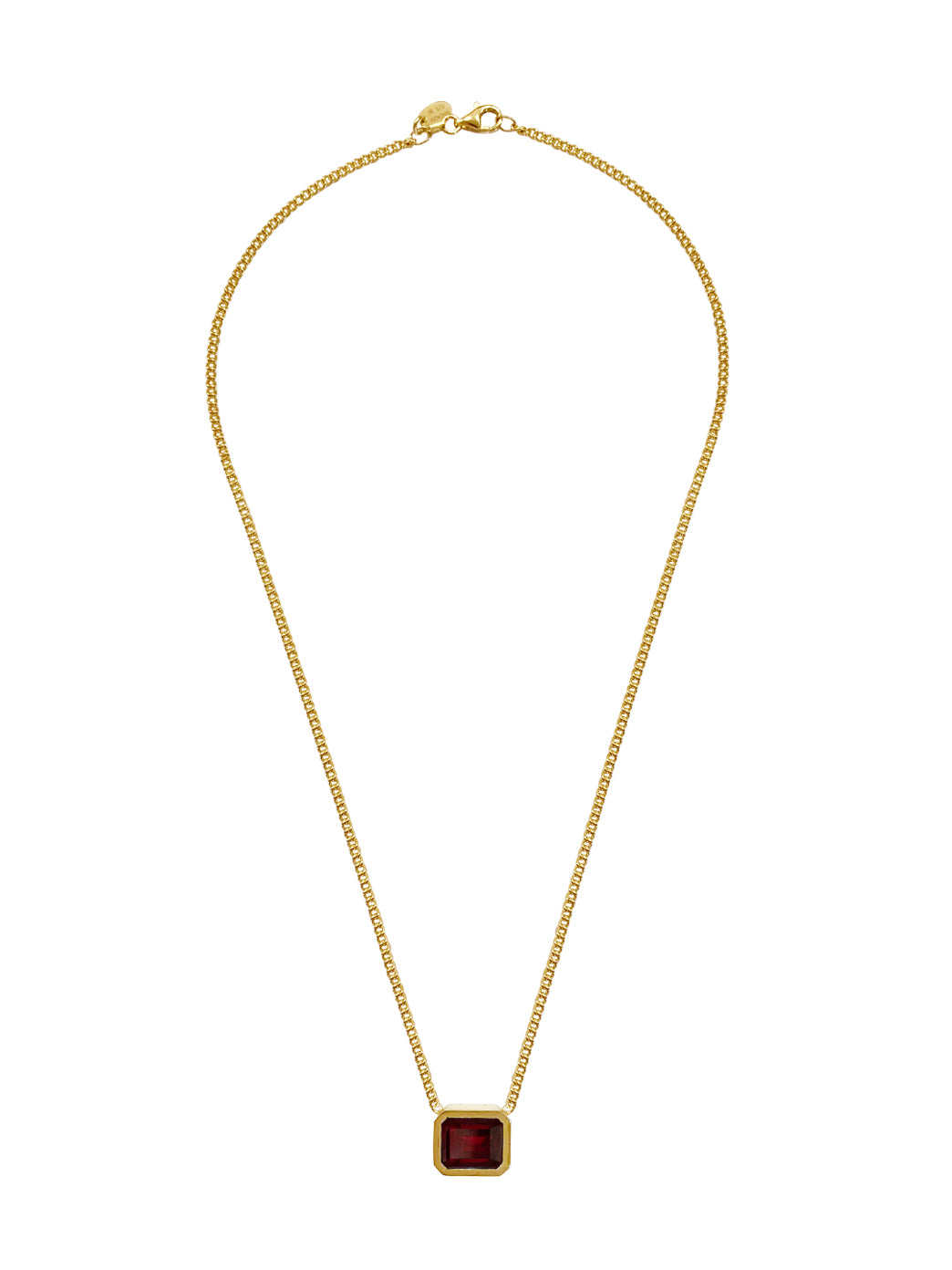 Fiorina Jewellery Cuba Block Necklace Ruby