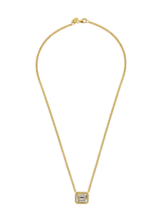 Fiorina Jewellery Cuba Block Necklace White Spinel