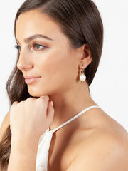 Fiorina Jewellery Elite Double Ball Earrings Pearl Tourmaline Model