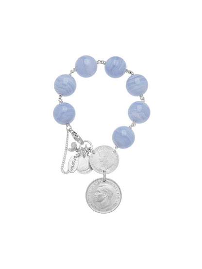 Fiorina Jewellery Double Coin Bracelet Chalcedony