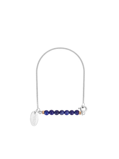 Fiorina Jewellery Silver Friendship Bracelet Lapis