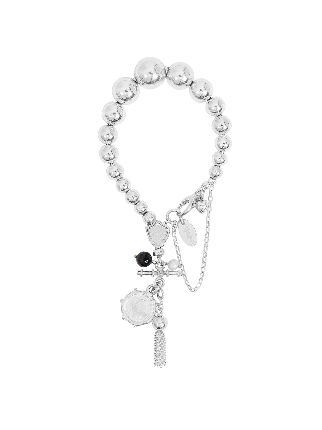 Fiorina Jewellery Graduate Komboloy Bracelet Black Onyx