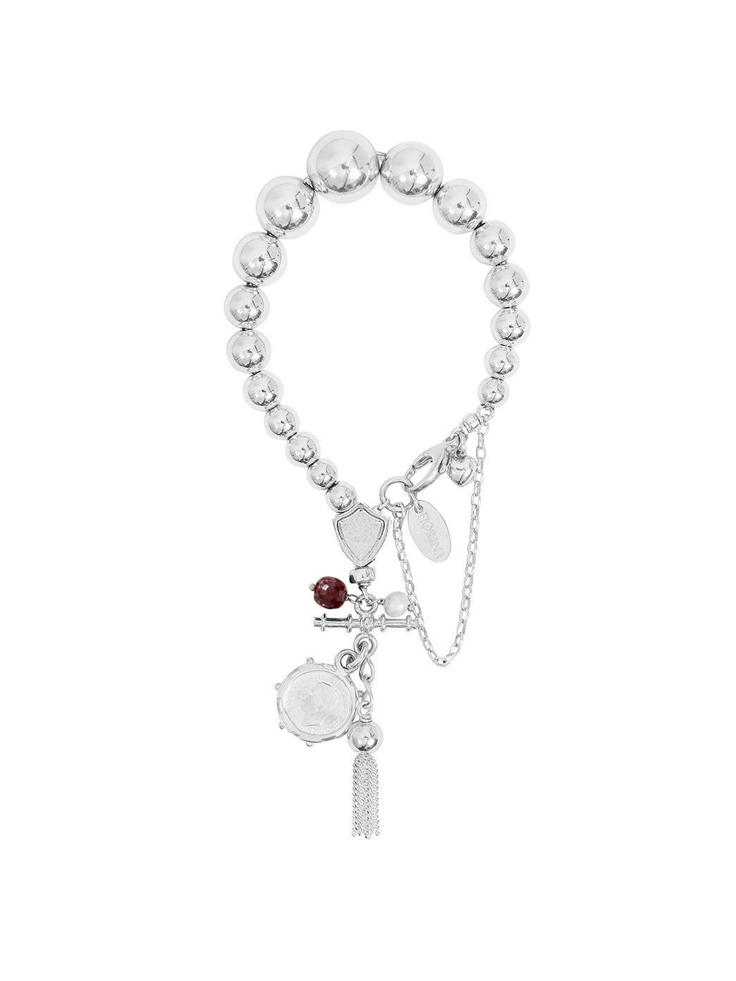 Fiorina Jewellery Graduate Komboloy Bracelet Garnet