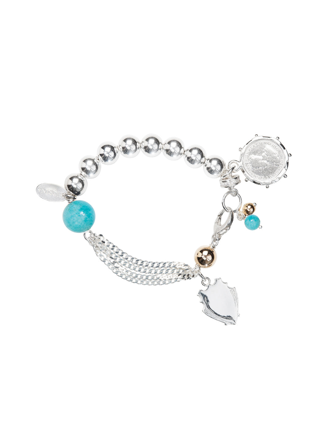 Fiorina Jewellery Monster Simple Komboloy Bracelet Amazonite