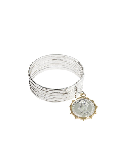 Fiorina Jewellery Roma Stack with Gold Encased Coin 10 Stack
