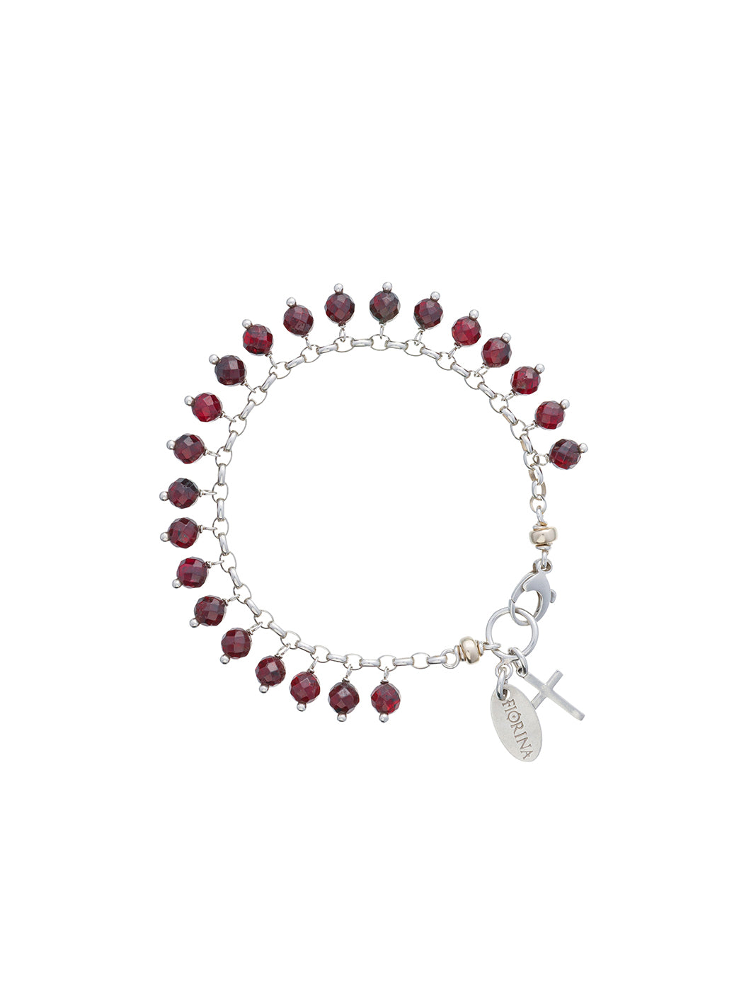 Fiorina Jewellery Raindrop Bracelet Garnet