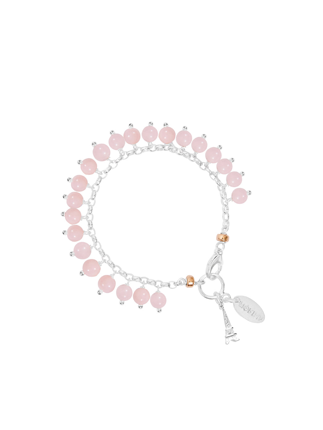 Fiorina Jewellery Raindrop Bracelet Pink Opal