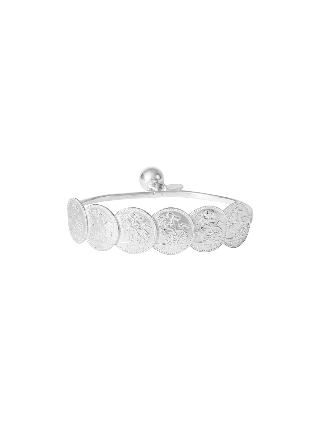 Fiorina Jewellery Saint George Bangle Silver Ball