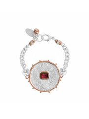 Fiorina Jewellery Monster Jewel Gem Bracelet Ruby Rose Gold