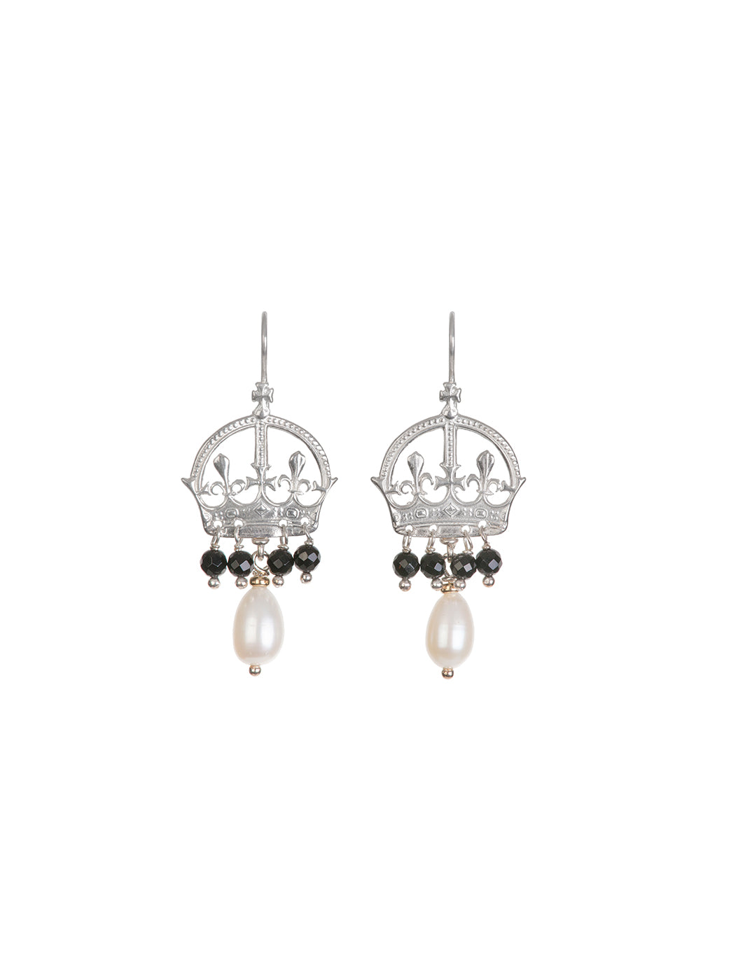 Fiorina Jewellery Coronet Earrings Black Onyx