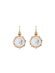 Fiorina Jewellery Gold Encased 6P Coin Earrings Gold Highlights