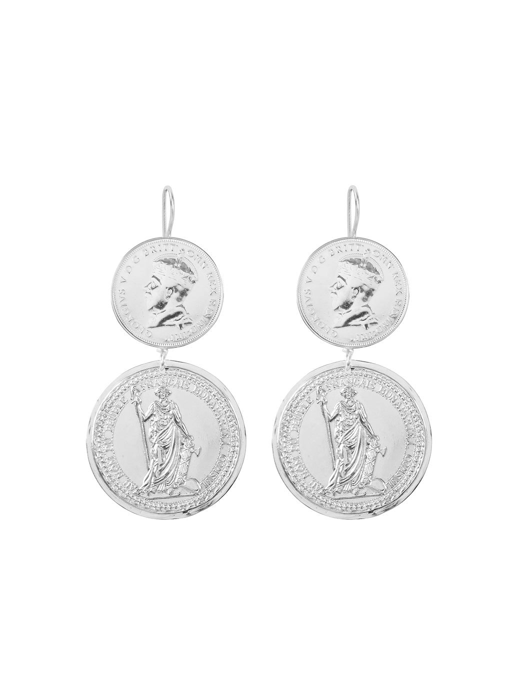 Fiorina Jewellery Monster Double Coin Earrings