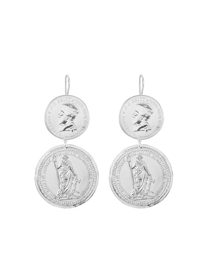 Fiorina Jewellery Monster Double Coin Earrings