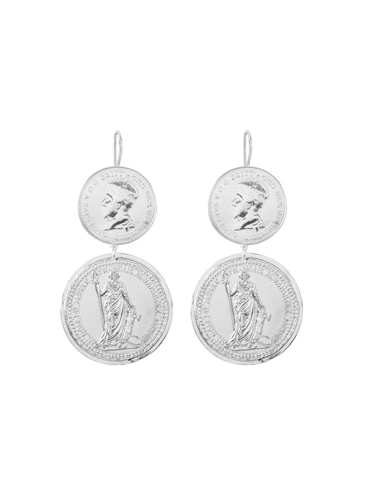 Fiorina Jewellery Monster Double Coin Earrings