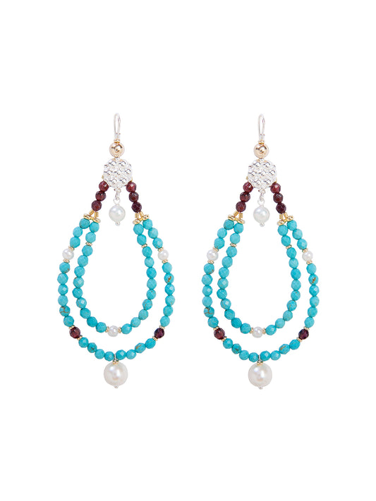 Fiorina Jewellery Rahini Earrings Turquoise