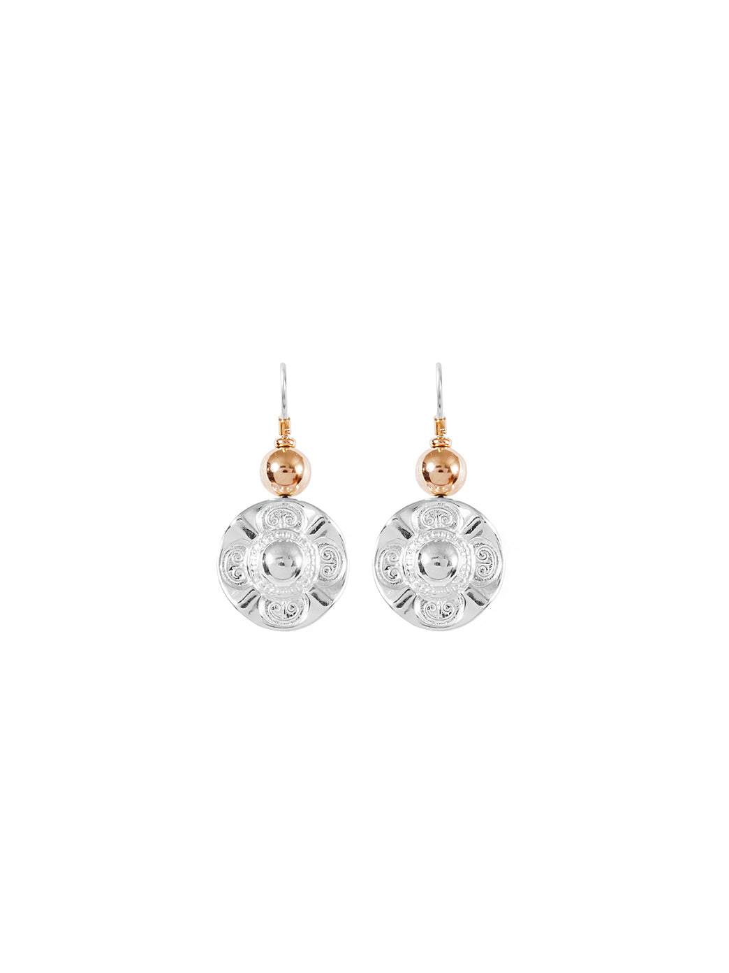 Fiorina Jewellery Simple Vic Disc Earrings Gold