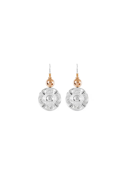 Fiorina Jewellery Simple Vic Disc Earrings Gold