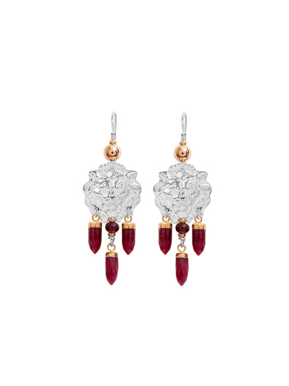 Fiorina Jewellery Taormina Earrings Ruby & Gold