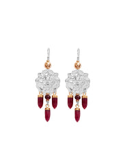 Fiorina Jewellery Taormina Earrings Ruby & Gold