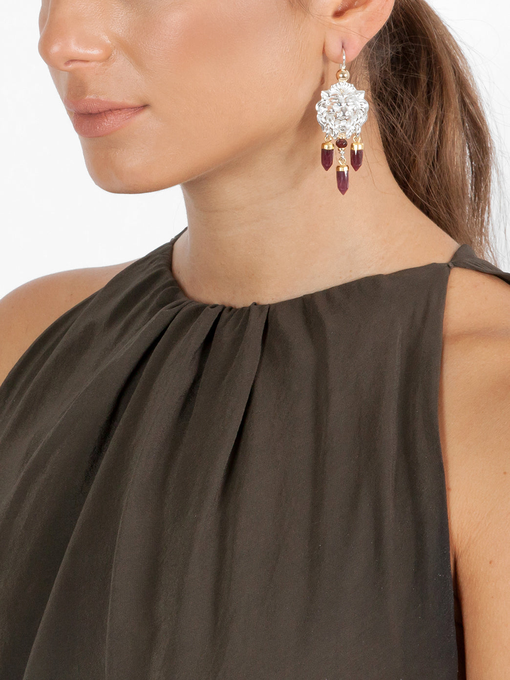 Fiorina Jewellery Taormina Earrings Garnet Model