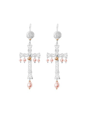 Fiorina Jewellery Lacroix Earrings Pink Pearl