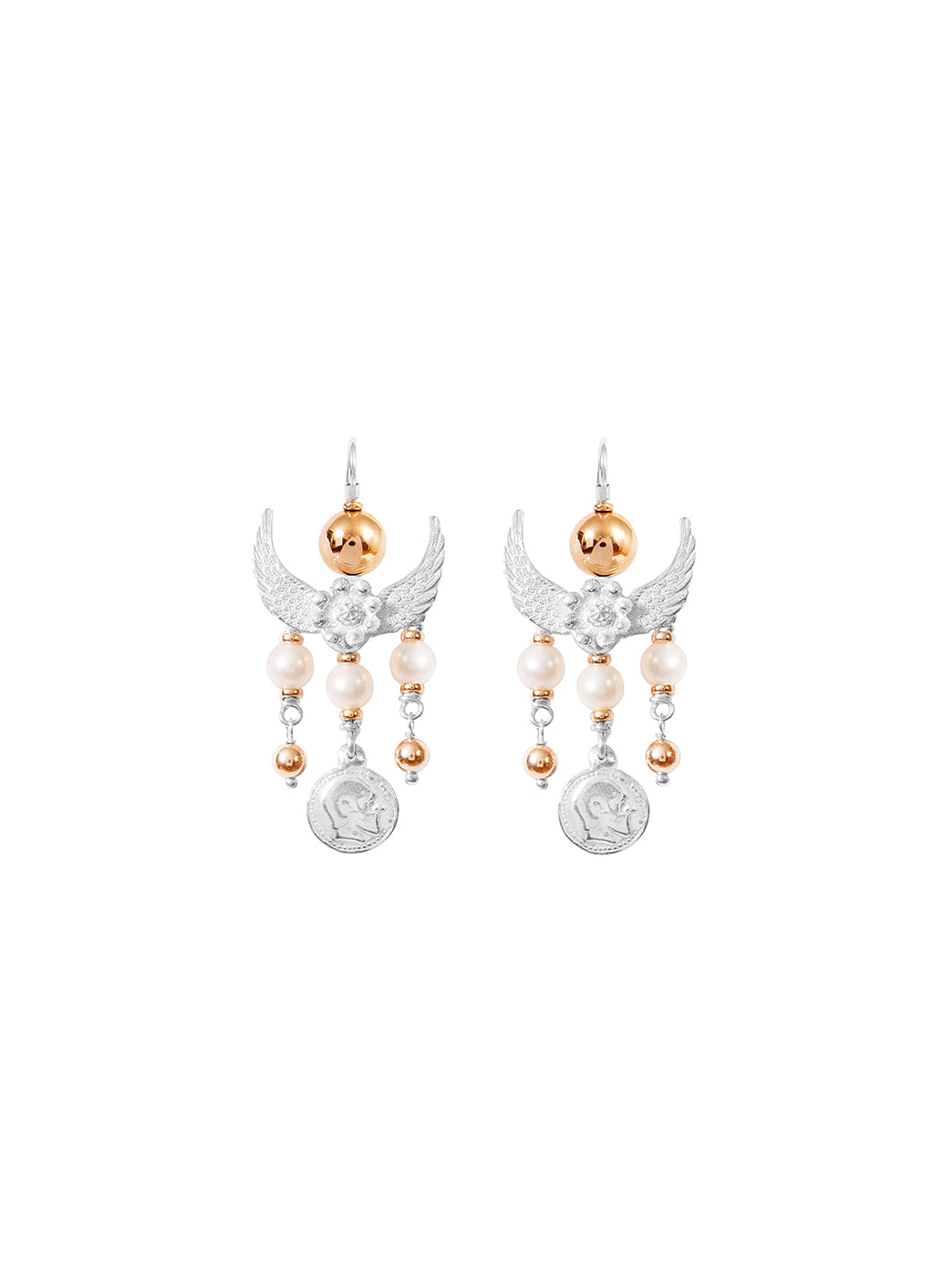 Fiorina Jewellery Gypset Earrings White Pearl