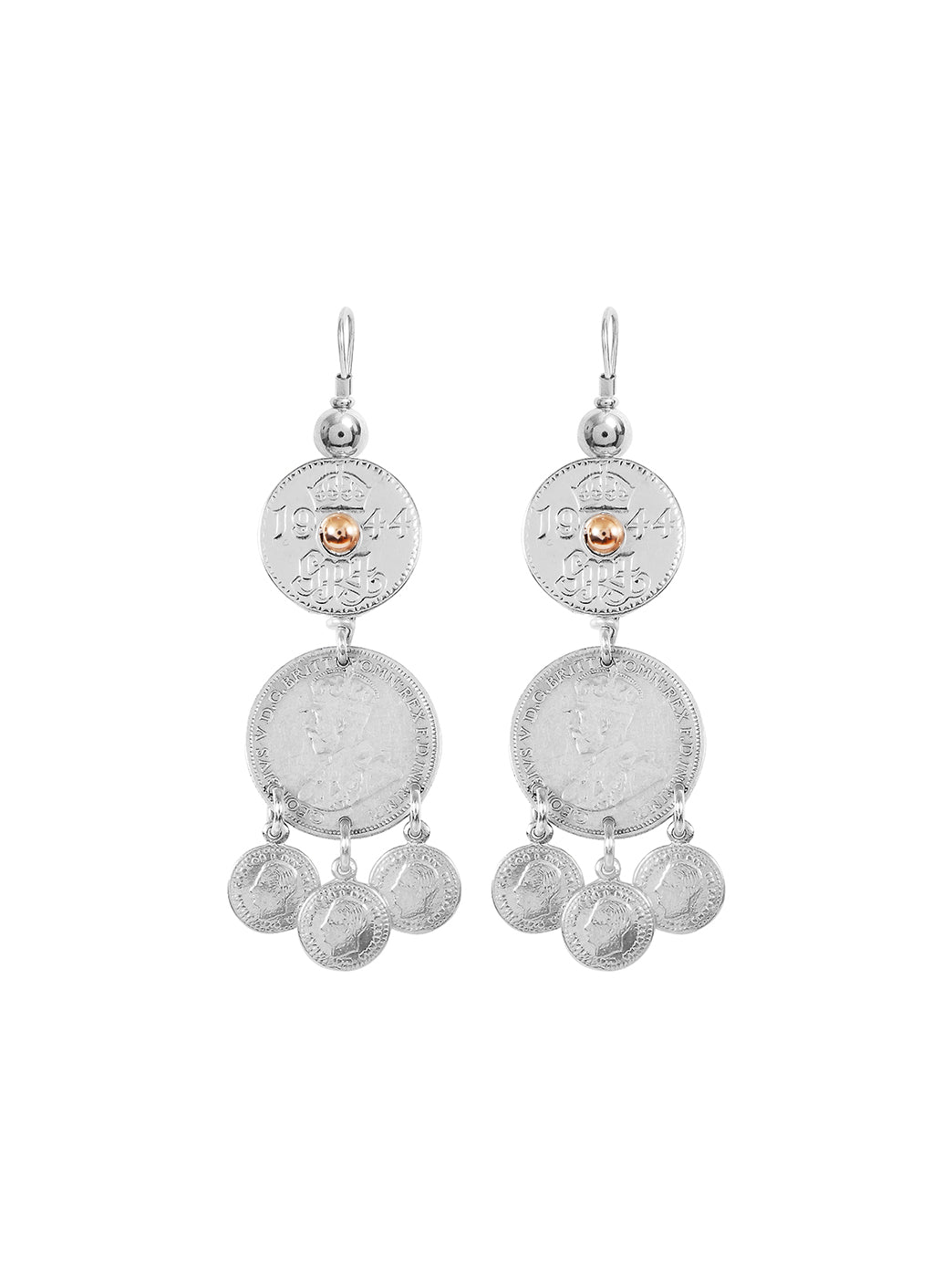 Fiorina Jewellery Joy Gypsy Earrings Gold Highlights