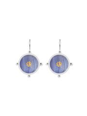 Fiorina Jewellery Button Earrings Chalcedony