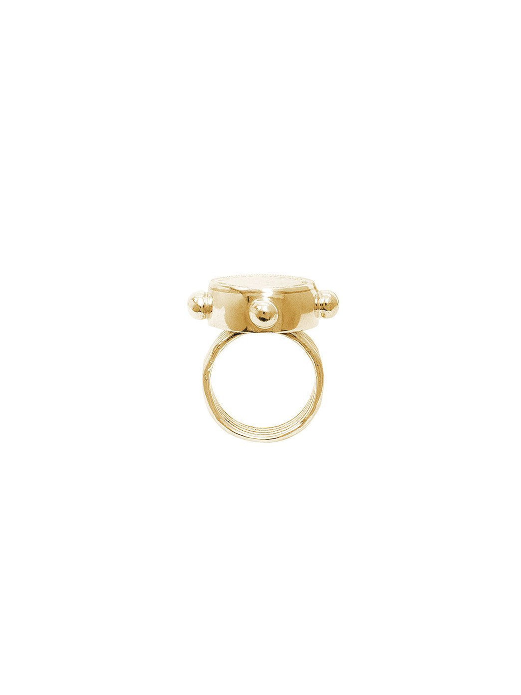 Fiorina Jewellery Gold Pinkie Ring Side