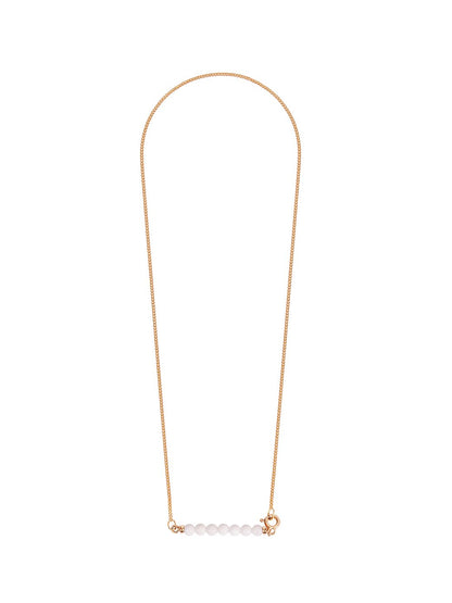 Fiorina Jewellery Gold Friendship Necklace White Agate