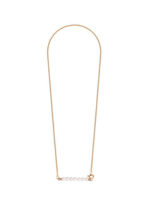 Fiorina Jewellery Gold Friendship Necklace White Agate